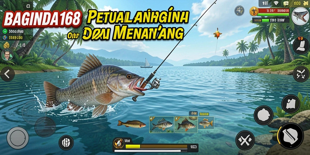 Screenshot BAGINDA168 menampilkan aksi memancing yang mendebarkan.