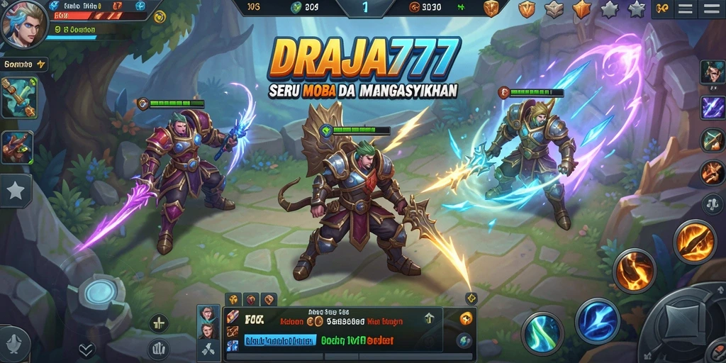 Tampilan gameplay menarik dan seru dalam DRAJA777.