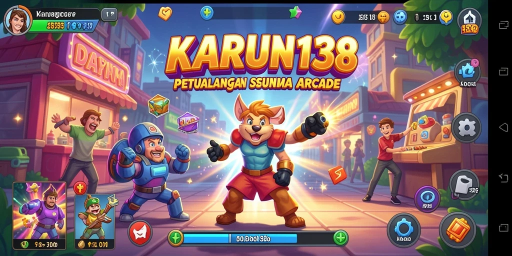 Tampilan gameplay seru KARUN138 dalam dunia Arcade.