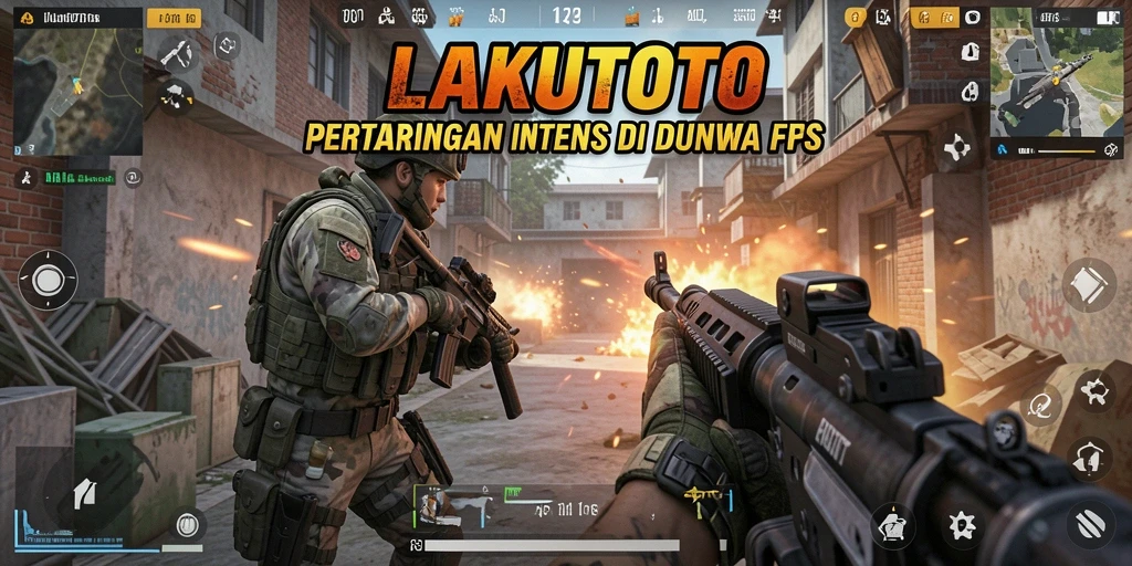 Tampilan utama gameplay LAKUTOTO yang penuh aksi dan strategi.