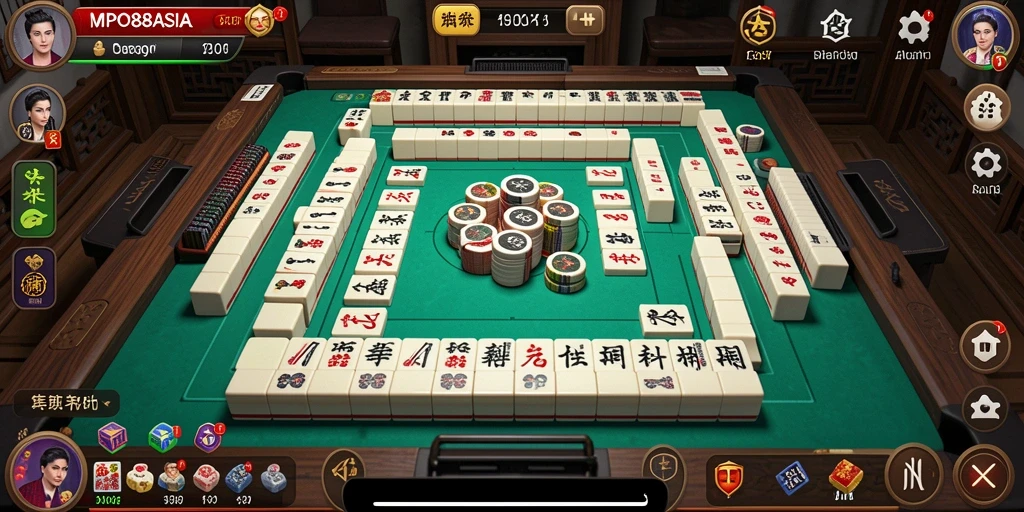 Tampilan gameplay seru dari MPO88ASIA di dunia Mahjong.