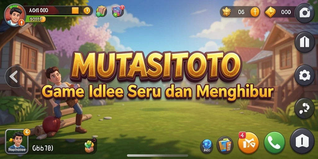 Tampilan gameplay MUTASITOTO dengan elemen Idle yang seru.