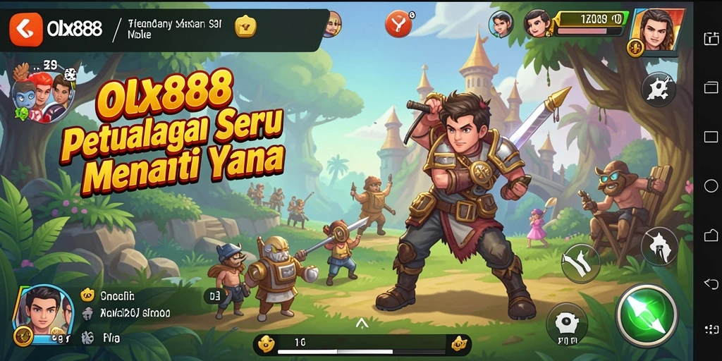 Screenshot OLX888 menampilkan aksi seru dalam gameplay Adventure.