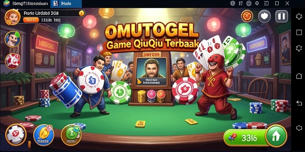 Screenshot gameplay QiuQiu OMUTOGEL yang menarik