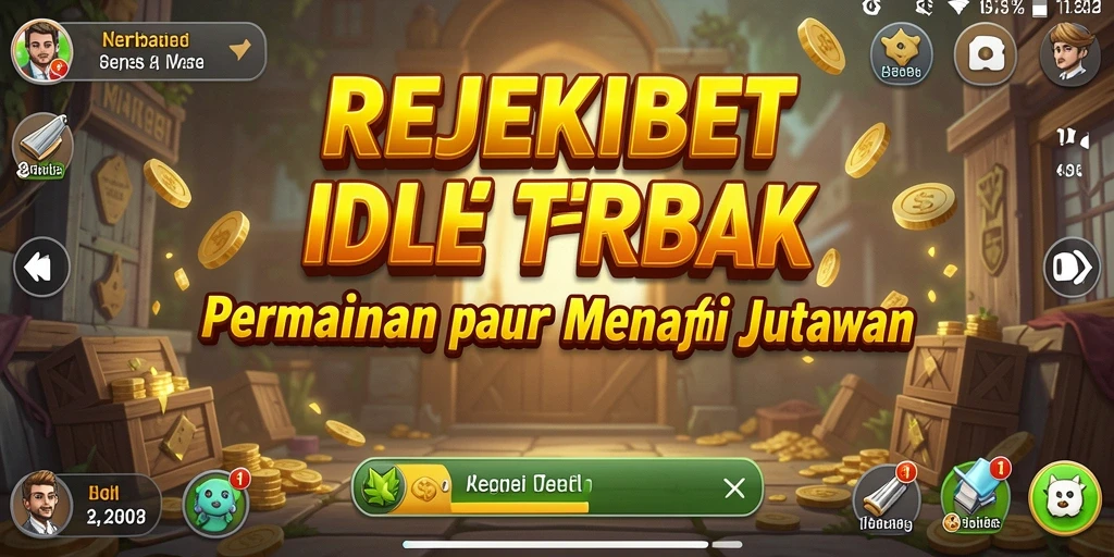 Tampilan interaktif gameplay REJEKIBET yang menarik dan menyenangkan.