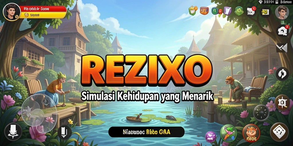 Tampilan gameplay REZIXO yang menarik dan interaktif.