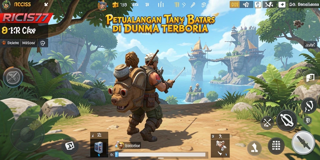 Tampilan gameplay RICIS77 yang imersif dalam dunia terbuka.